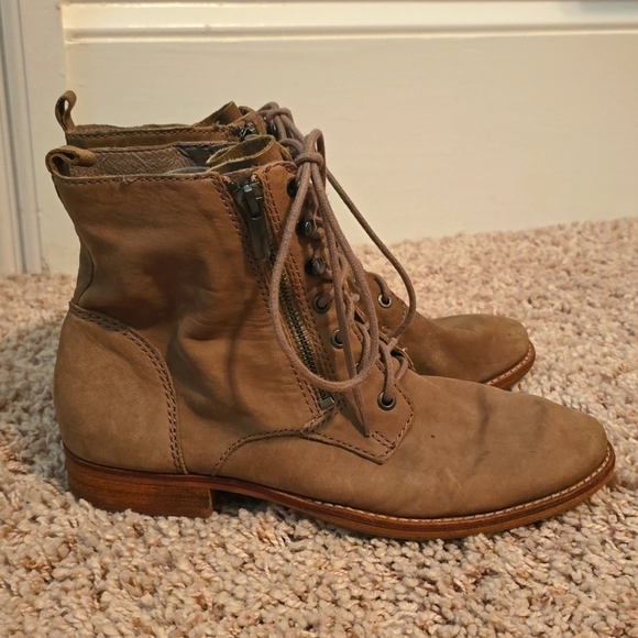 Womens Sam Edelman Tan Lace-Up Boots Size 8.5**see Description** (0718) - Picture 2 of 14